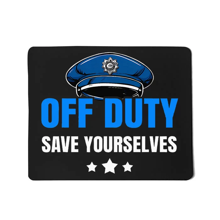 Funny Police Officer Policeman Cop Gift Mousepad