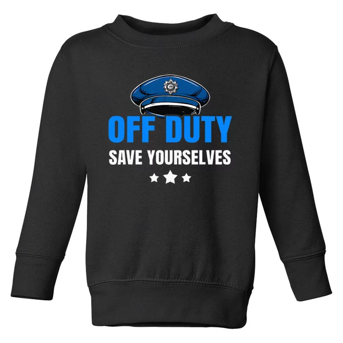 Funny Police Officer Policeman Cop Gift Toddler Sweatshirt