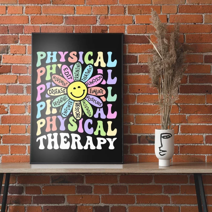 Flower PT Outfit Pediatric Physical Therapy Therapist Poster