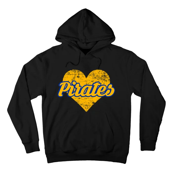 Fairhope Pirates Over Heart Hoodie