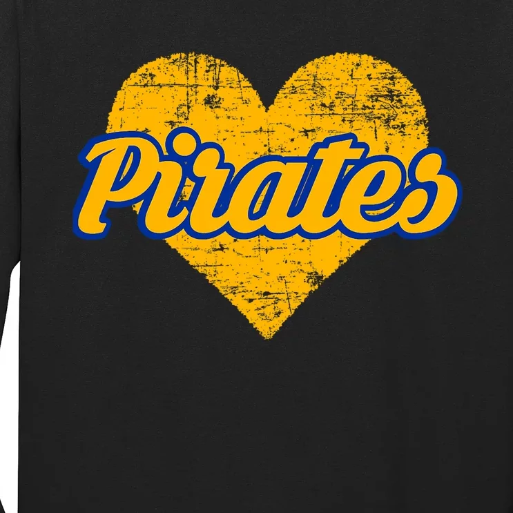 Fairhope Pirates Over Heart Long Sleeve Shirt