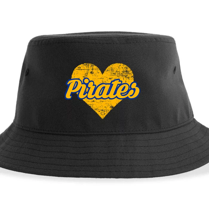 Fairhope Pirates Over Heart Sustainable Bucket Hat