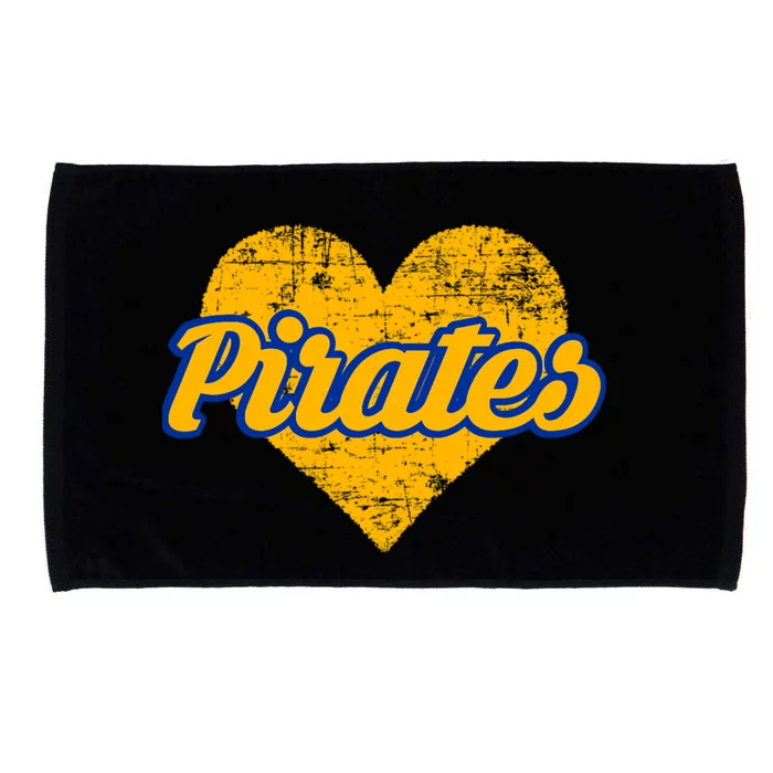 Fairhope Pirates Over Heart Microfiber Hand Towel