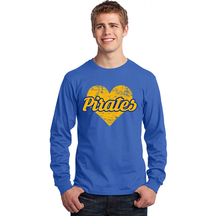 Fairhope Pirates Over Heart Long Sleeve Shirt