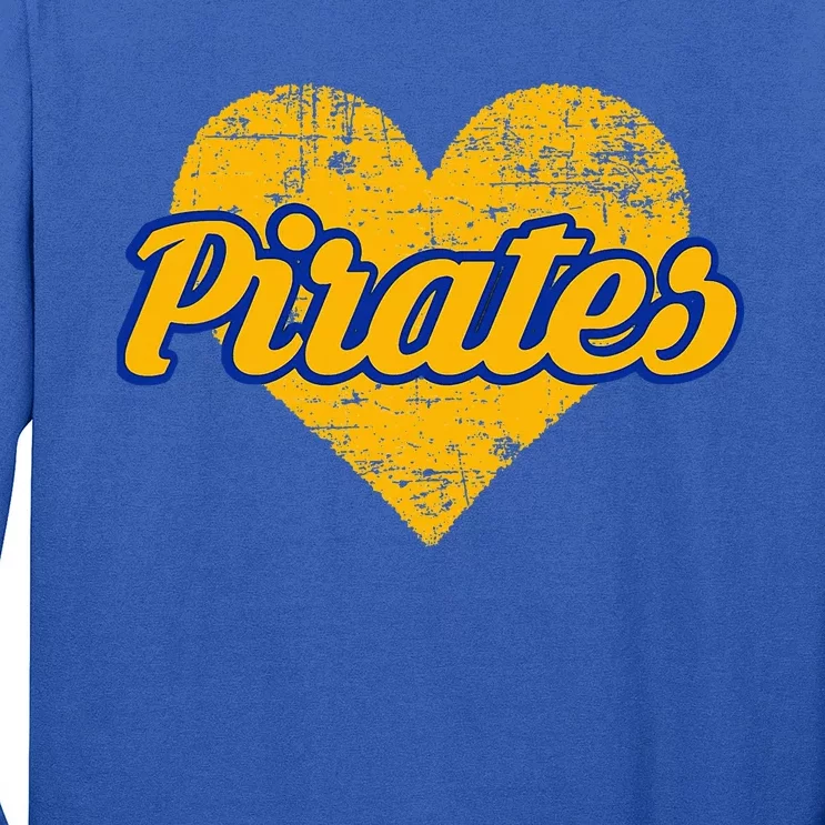 Fairhope Pirates Over Heart Long Sleeve Shirt