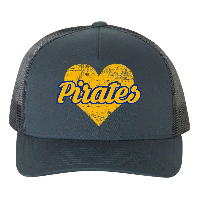 Fairhope Pirates Over Heart Yupoong Adult 5-Panel Trucker Hat