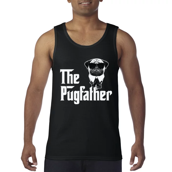 Funny Pug Owner The Pugfather Father Gift Dog Lovers Owner Tank Top