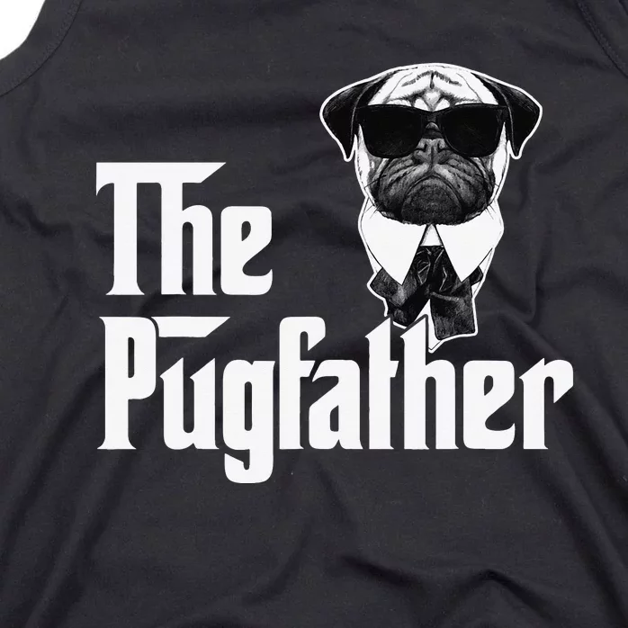 Funny Pug Owner The Pugfather Father Gift Dog Lovers Owner Tank Top