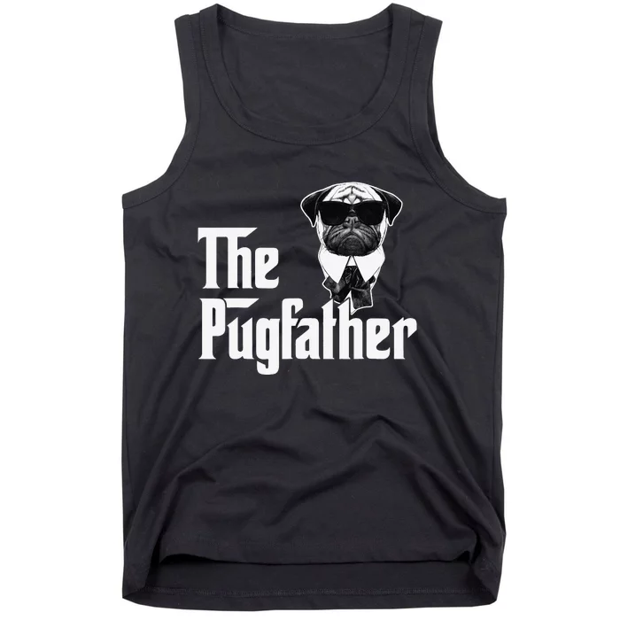 Funny Pug Owner The Pugfather Father Gift Dog Lovers Owner Tank Top