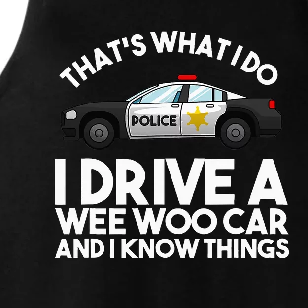 Funny Police Officer Gift For Cop Law Enforcet Ladies Tri-Blend Wicking Tank