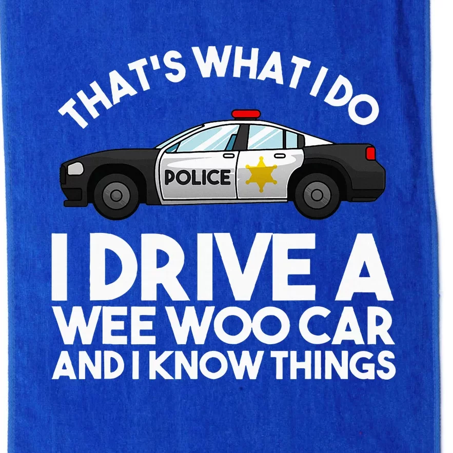 Funny Police Officer Gift For Cop Law Enforcet Platinum Collection Golf Towel