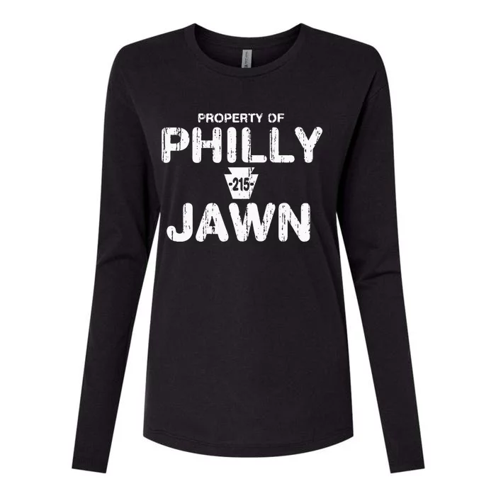 Funny Property of Philly Jawn  Philadelphia Fan Gifts Womens Cotton Relaxed Long Sleeve T-Shirt