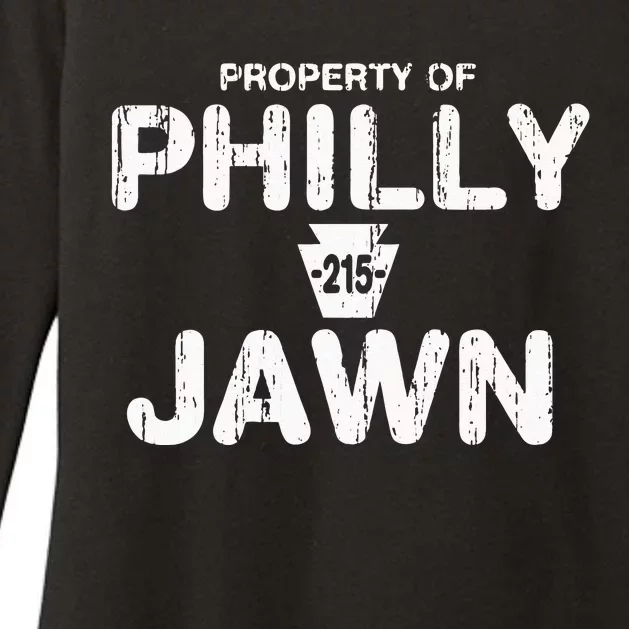 Funny Property of Philly Jawn  Philadelphia Fan Gifts Womens CVC Long Sleeve Shirt