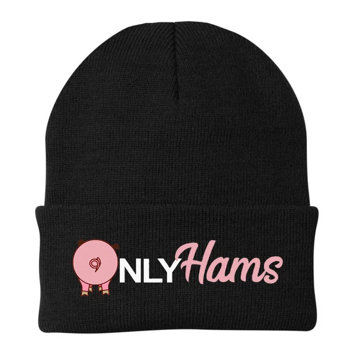 Funny Pig Only Hams Funny Pork Pig Farmer Knit Cap Winter Beanie