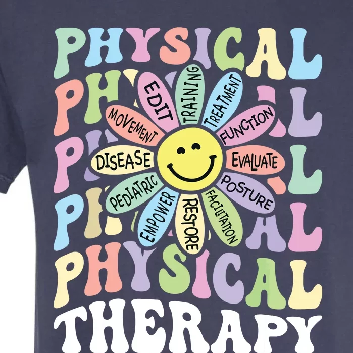 Flower PT Outfit Pediatric Physical Therapy Therapist Garment-Dyed Heavyweight T-Shirt