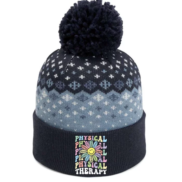 Flower PT Outfit Pediatric Physical Therapy Therapist The Baniff Cuffed Pom Beanie