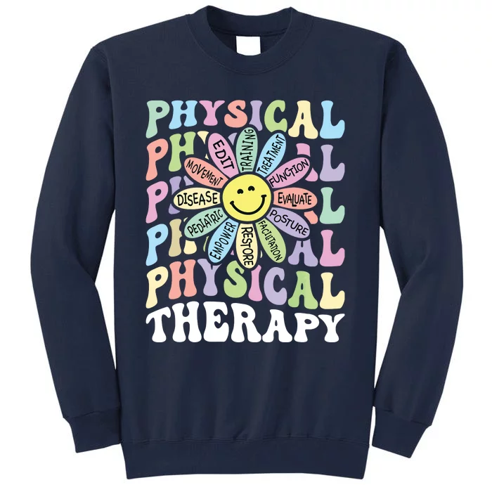 Flower PT Outfit Pediatric Physical Therapy Therapist Tall Sweatshirt