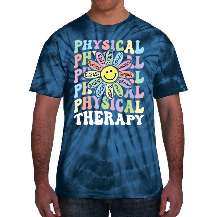 Flower PT Outfit Pediatric Physical Therapy Therapist Tie-Dye T-Shirt