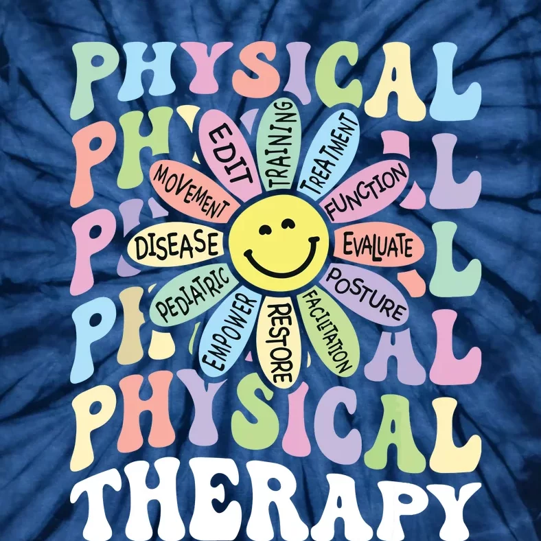 Flower PT Outfit Pediatric Physical Therapy Therapist Tie-Dye T-Shirt