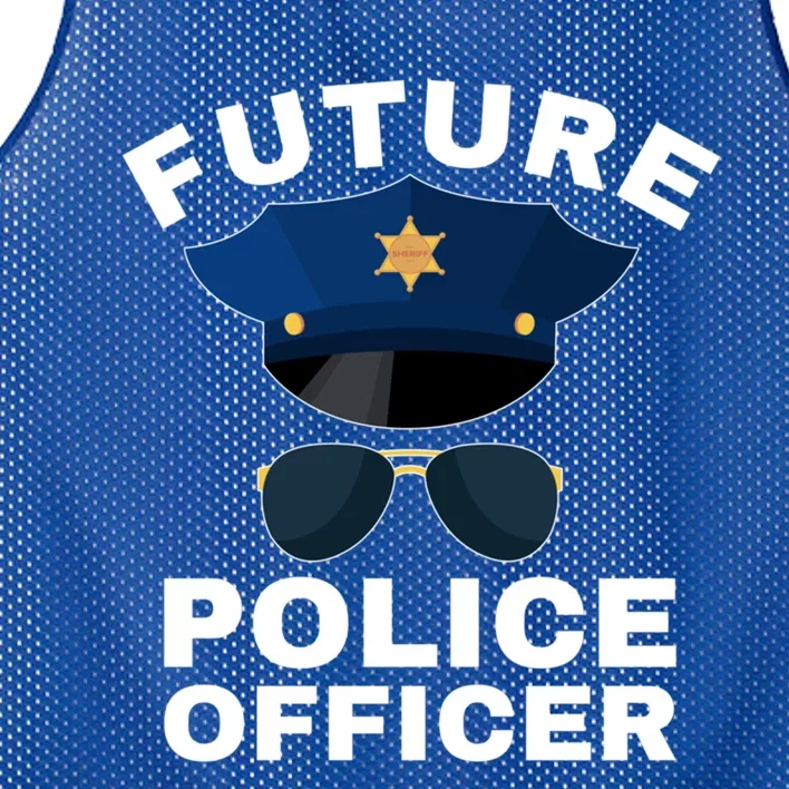 Future Police Officer Law Enforcet Proud Cop Dad Meaningful Gift Mesh Reversible Basketball Jersey Tank