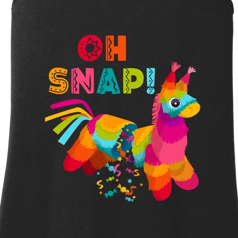 Funny Pinata OH SNAP Cinco De Mayo Mexican Party Ladies Essential Tank