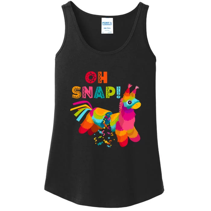 Funny Pinata OH SNAP Cinco De Mayo Mexican Party Ladies Essential Tank