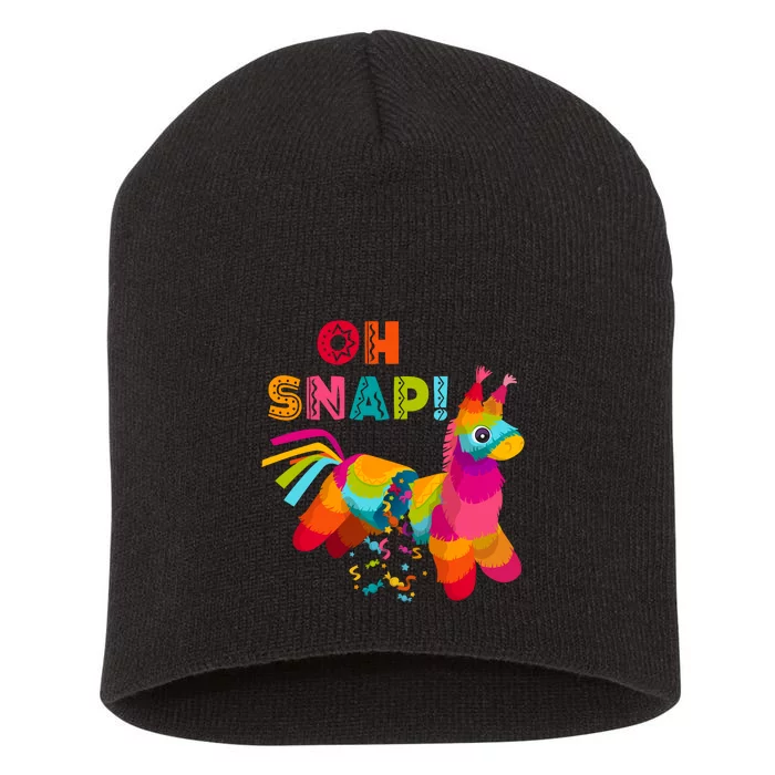 Funny Pinata OH SNAP Cinco De Mayo Mexican Party Short Acrylic Beanie