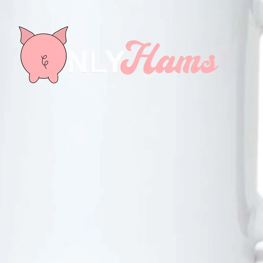 Funny Pig Only Hams Funny Pork Pig Farmer Black Color Changing Mug