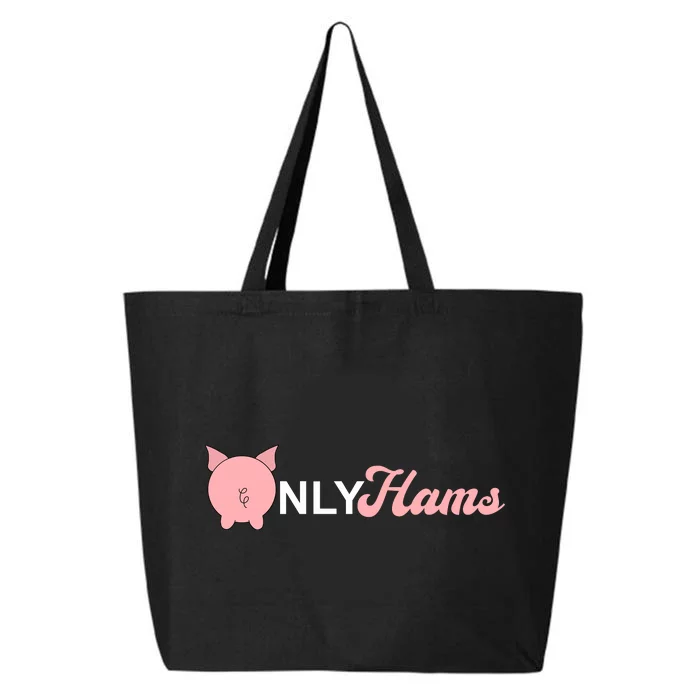 Funny Pig Only Hams Funny Pork Pig Farmer 25L Jumbo Tote