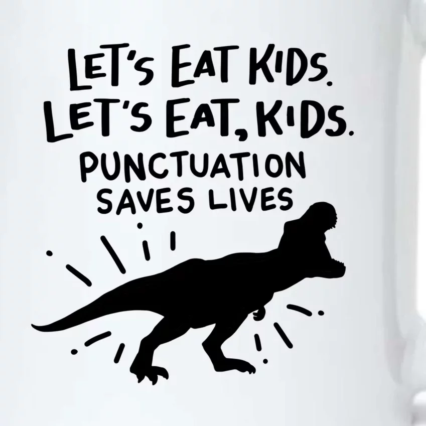 Funny Punctuation Of English Lets Eat Kids Grammar Gift Black Color Changing Mug