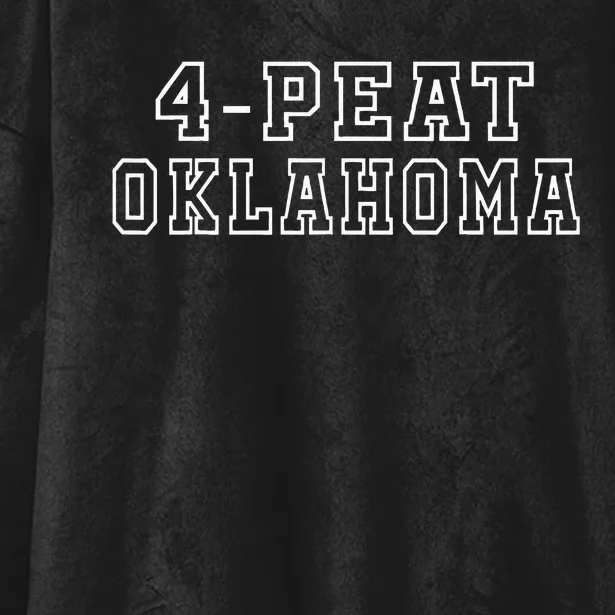 Four Peat Oklahoma Hooded Wearable Blanket