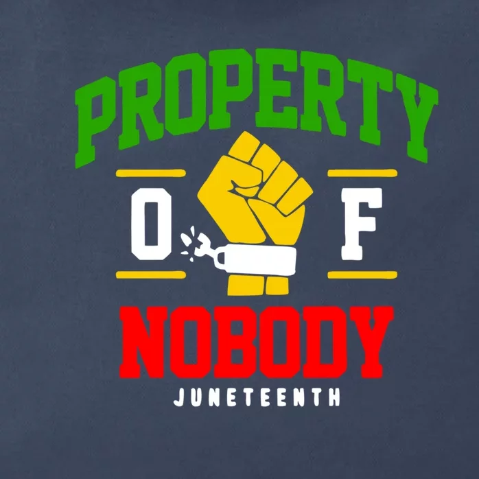 Funny Property Of Nobody Juneteenth 1865 Zip Tote Bag