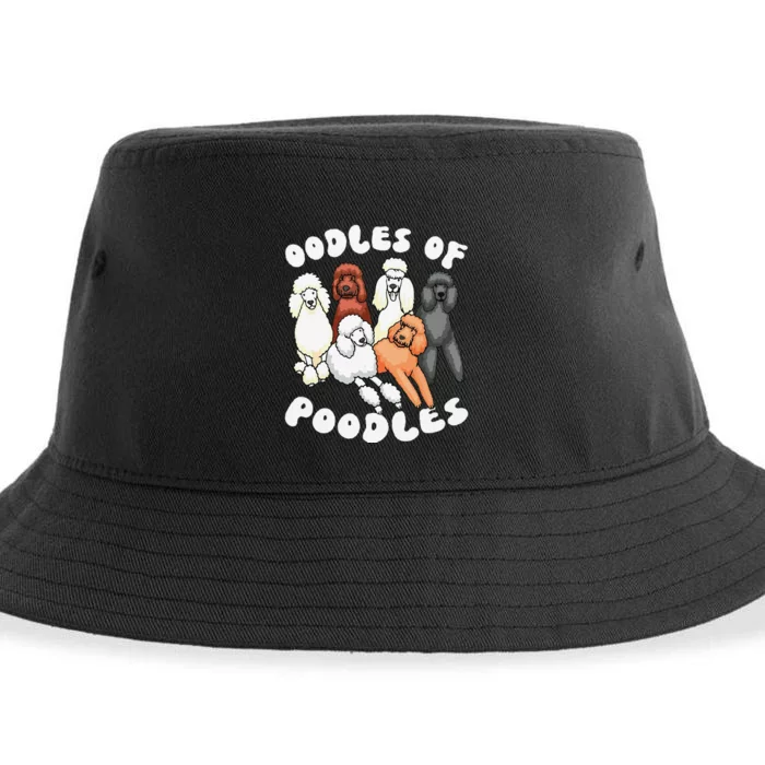 Funny Poodle Oodles Of Poodles Poodle Lover Sustainable Bucket Hat