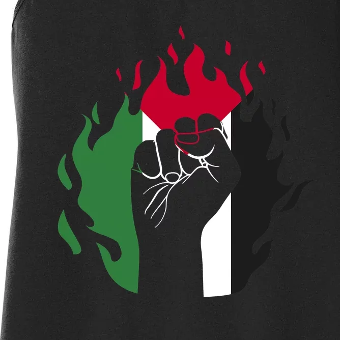 Free Palestine Palestine Flag Women's Racerback Tank