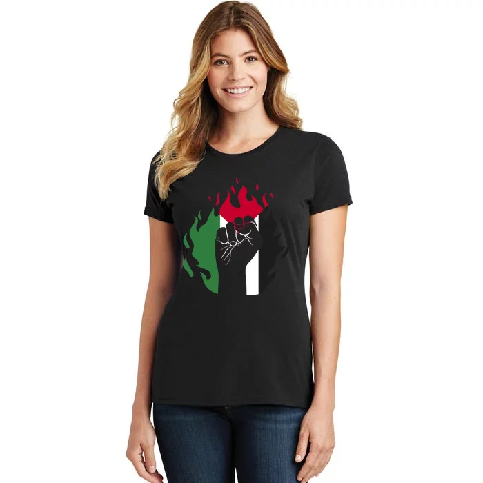 Free Palestine Palestine Flag Women's T-Shirt