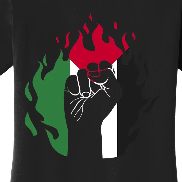 Free Palestine Palestine Flag Women's T-Shirt