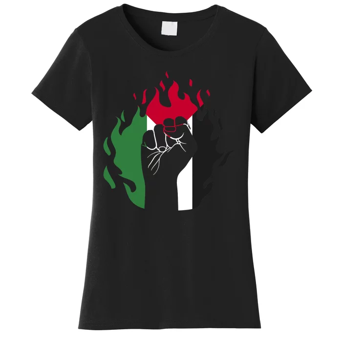 Free Palestine Palestine Flag Women's T-Shirt