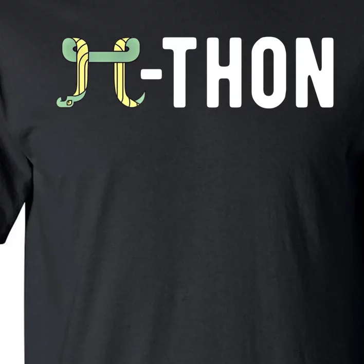 Funny Python Pi Math Teacher Snake Python Pithon Pi Symbol Gift Tall T-Shirt