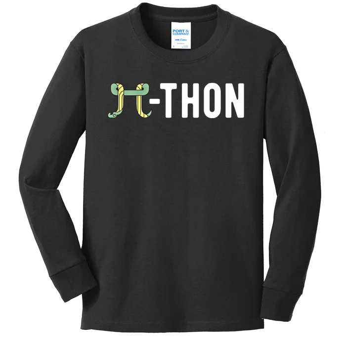 Funny Python Pi Math Teacher Snake Python Pithon Pi Symbol Gift Kids Long Sleeve Shirt