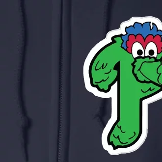 Funny Phanatic P Baseball Championship Full Zip Hoodie