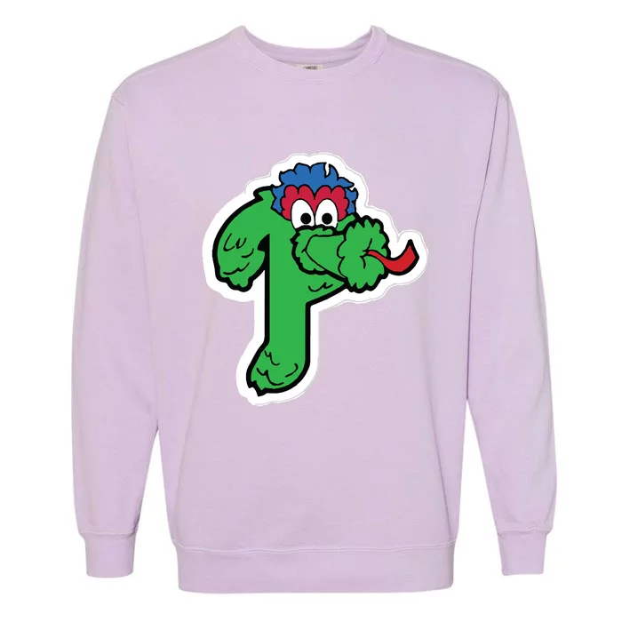 Funny Phanatic P Baseball Championship Garment-Dyed Sweatshirt