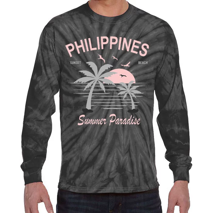 Filipino Philippines Pinoy Gift Tie-Dye Long Sleeve Shirt