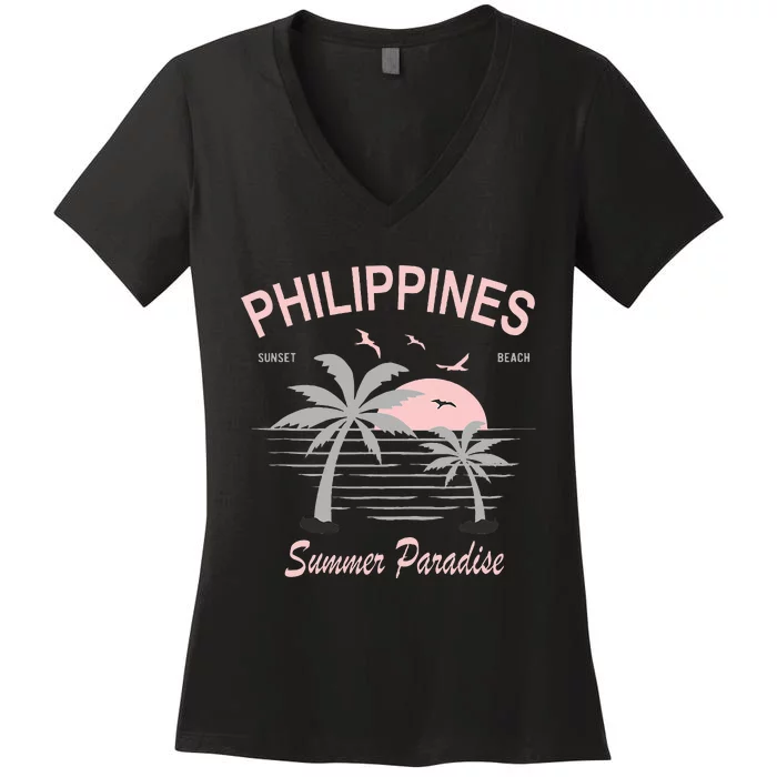 Filipino Philippines Pinoy Gift Women's V-Neck T-Shirt