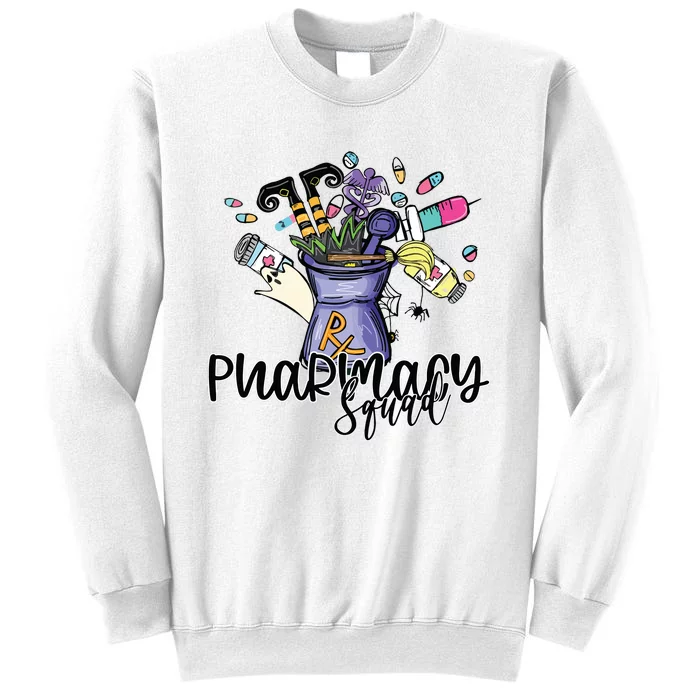 Funny Pharmacy Pharmacist Squad Witch Halloween Costume Sweatshirt