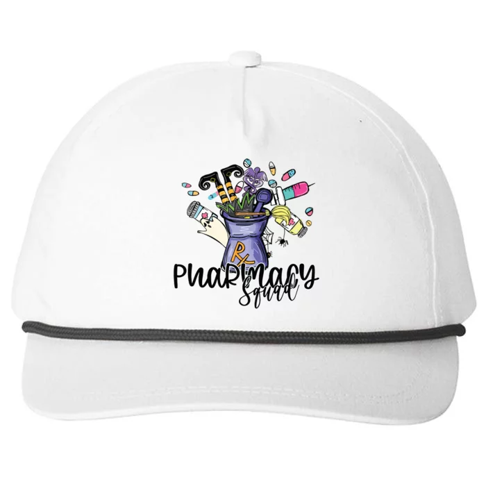 Funny Pharmacy Pharmacist Squad Witch Halloween Costume Snapback Five-Panel Rope Hat