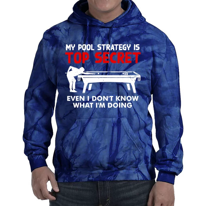 Funny Pool Player Billiards Gift Tie Dye Hoodie