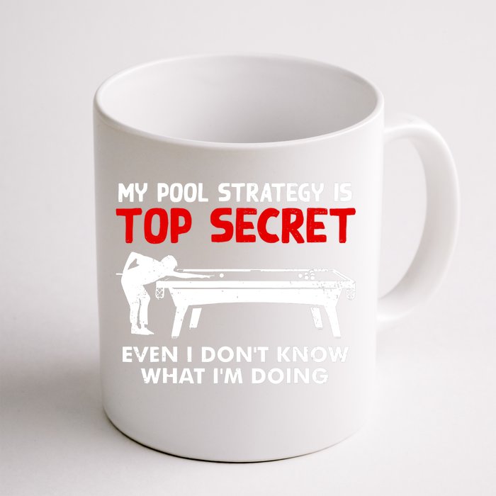 Funny Pool Player Billiards Gift Front & Back Coffee Mug