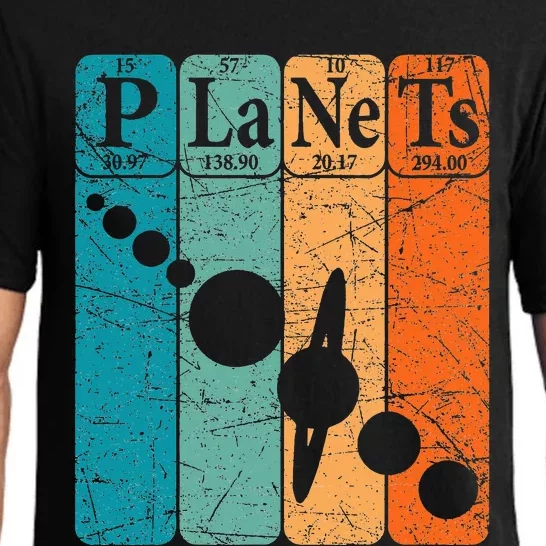 funny Planets Periodic Table Elements Solar System Pajama Set