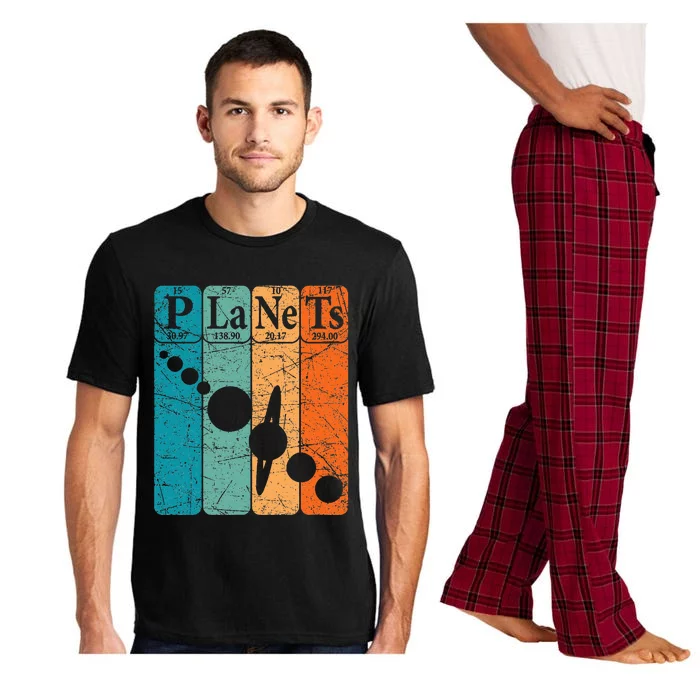 funny Planets Periodic Table Elements Solar System Pajama Set