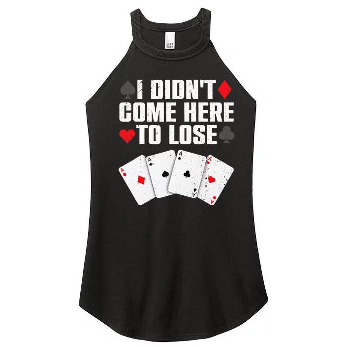 Funny Poker Player Design For Men Women Gamblers Poker Lover Women’s Perfect Tri Rocker Tank